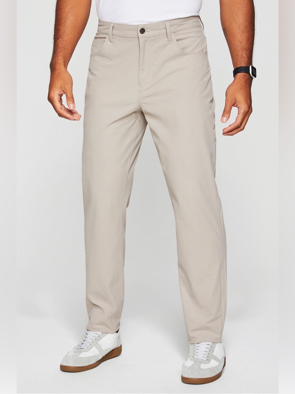 ✨ NWT Fabletics Light Grey The Don 5-Pocket Pant (Slim Fit) Size 31x32